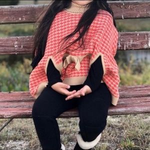Janie and Jack Turtleneck Poncho Cape 2T